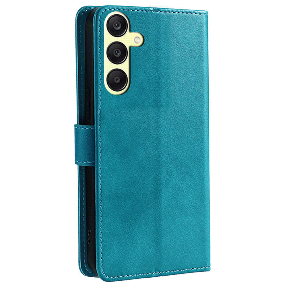 Leather Case for Samsung Galaxy A25 5G (Global) (161.0 x 76.5 x 8.3mm) Wallet Stand Cover - Baby Blue Leather Case for Samsung Galaxy A25 5G (Global) (161.0 x 76.5 x 8.3mm) Wallet Stand Cover - Baby Blue